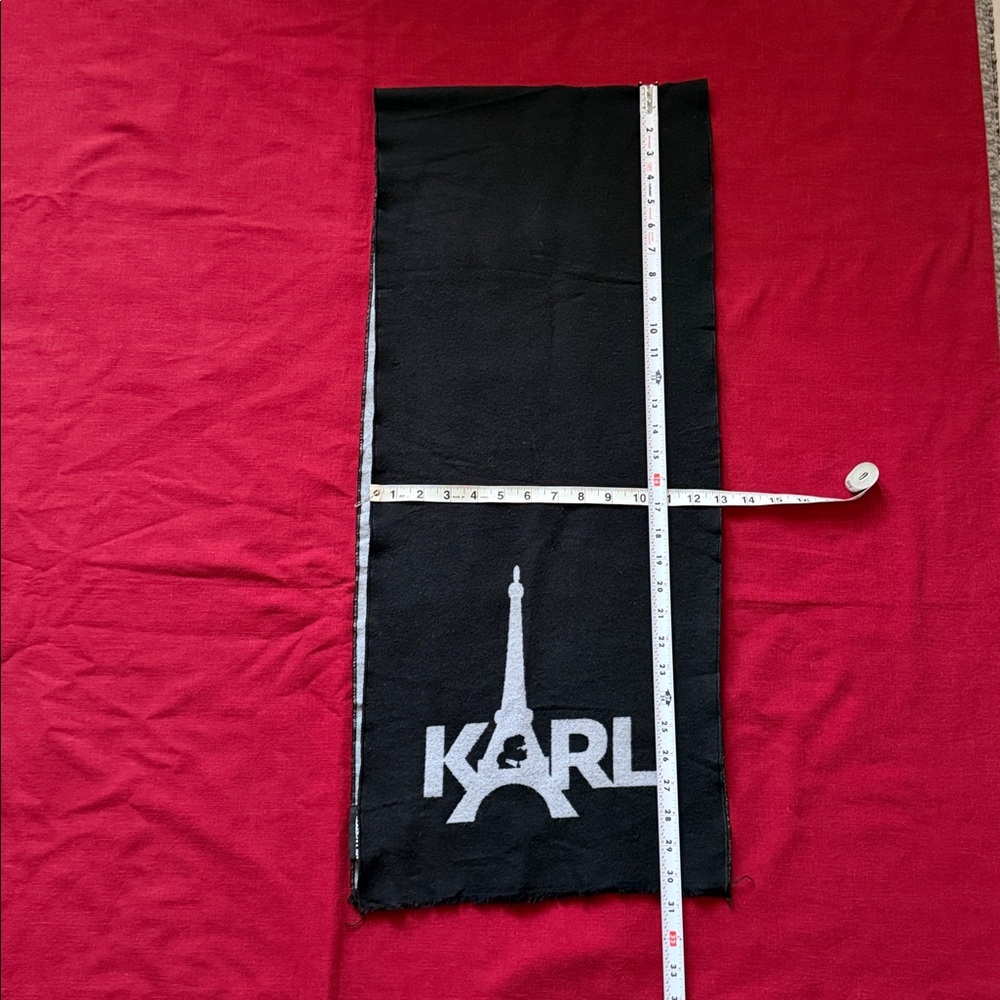 Karl Lagerfeld Black Scarf - Picture 5 of 6